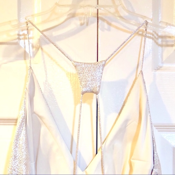 Aidan Mattox-Foiled Metallic Knit-Maxi-Sz 10-NWT - Picture 6 of 8